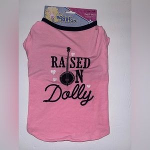 New Dolly Parton Doggy Parton Pink Dog T-Shirt‎ Pet Clothes size Medium